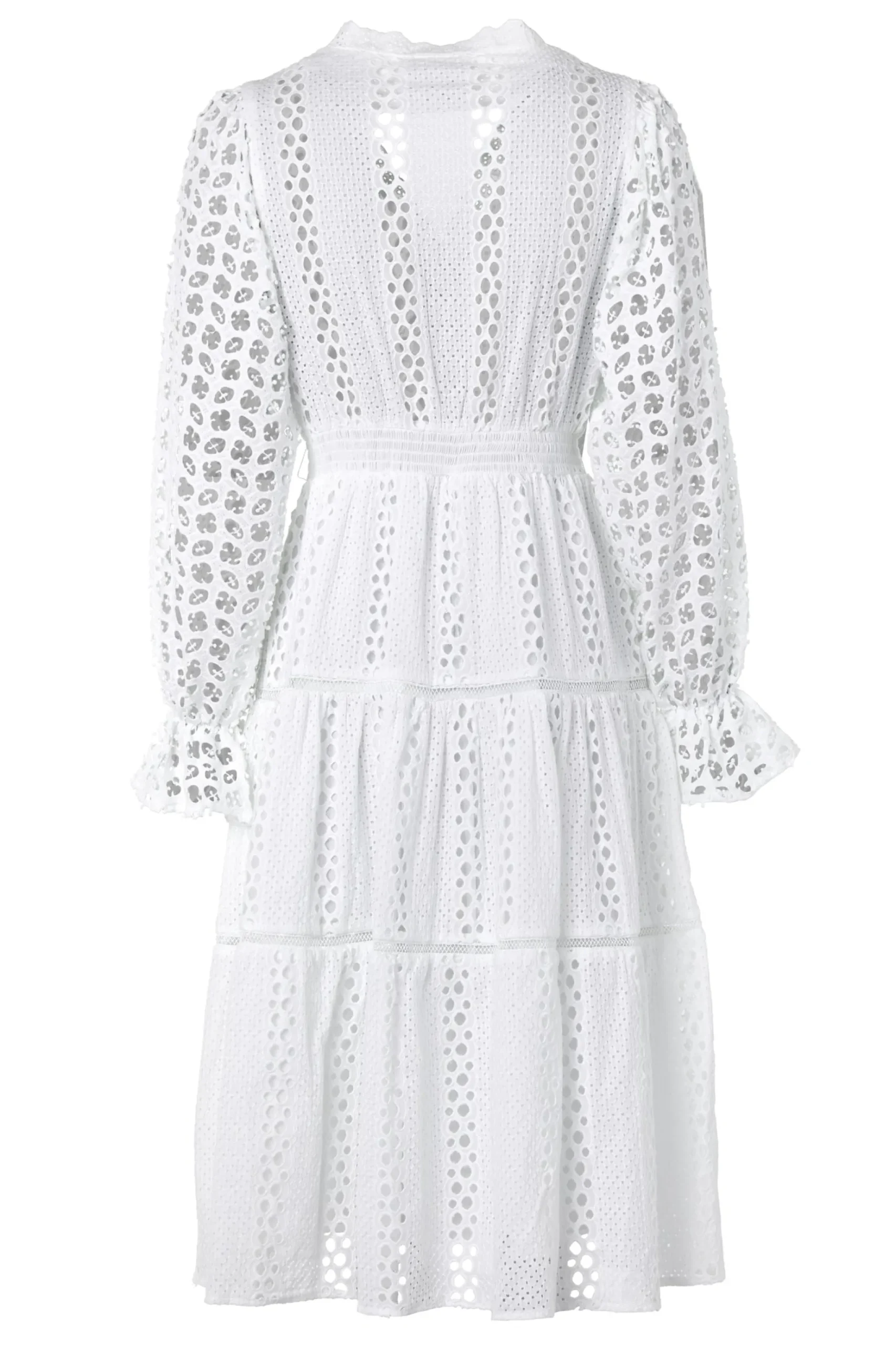 Broderie Lace V-Neck Dress