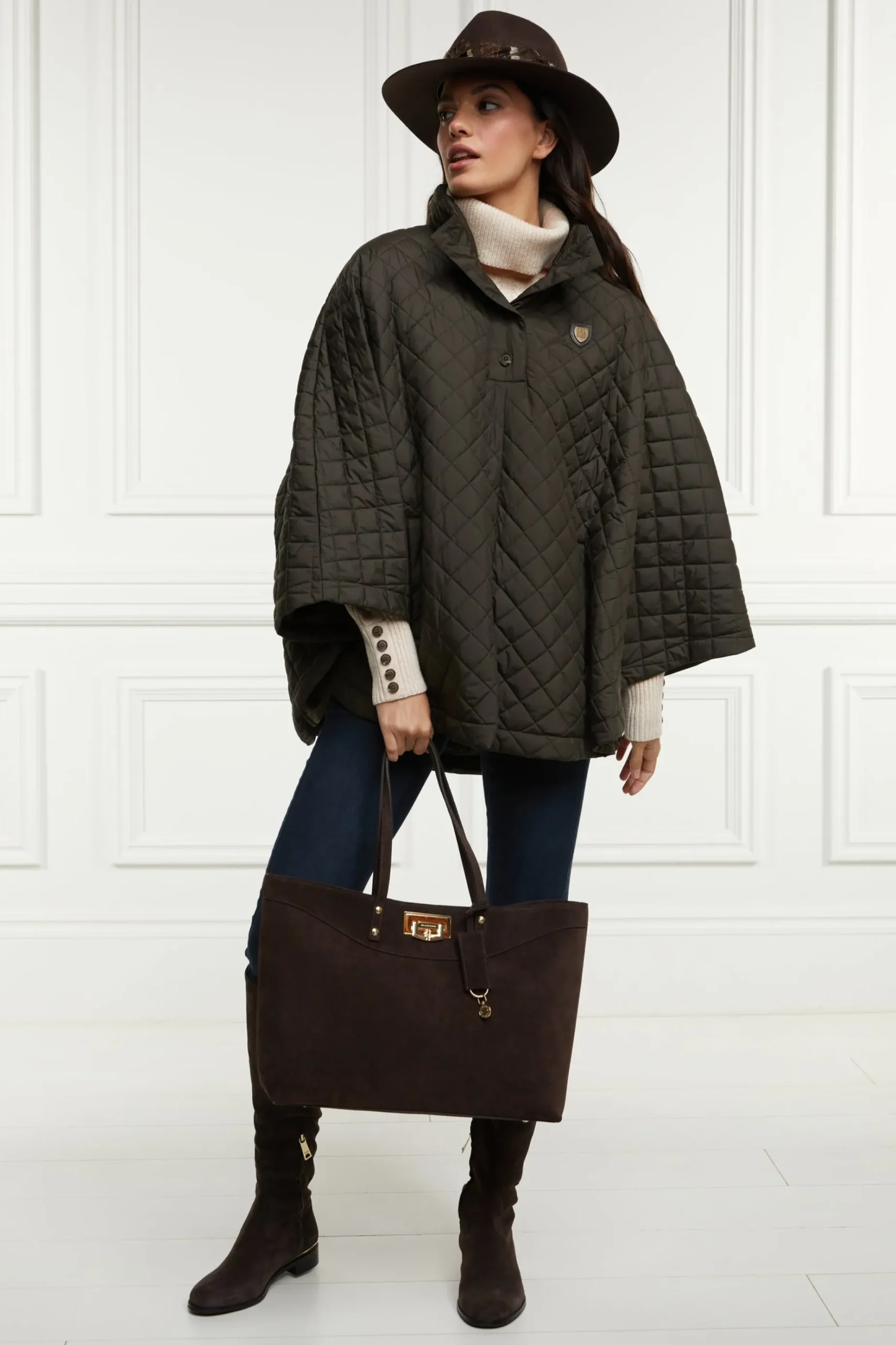 Brooke Quilted Cape