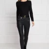 Coated Biker Jean