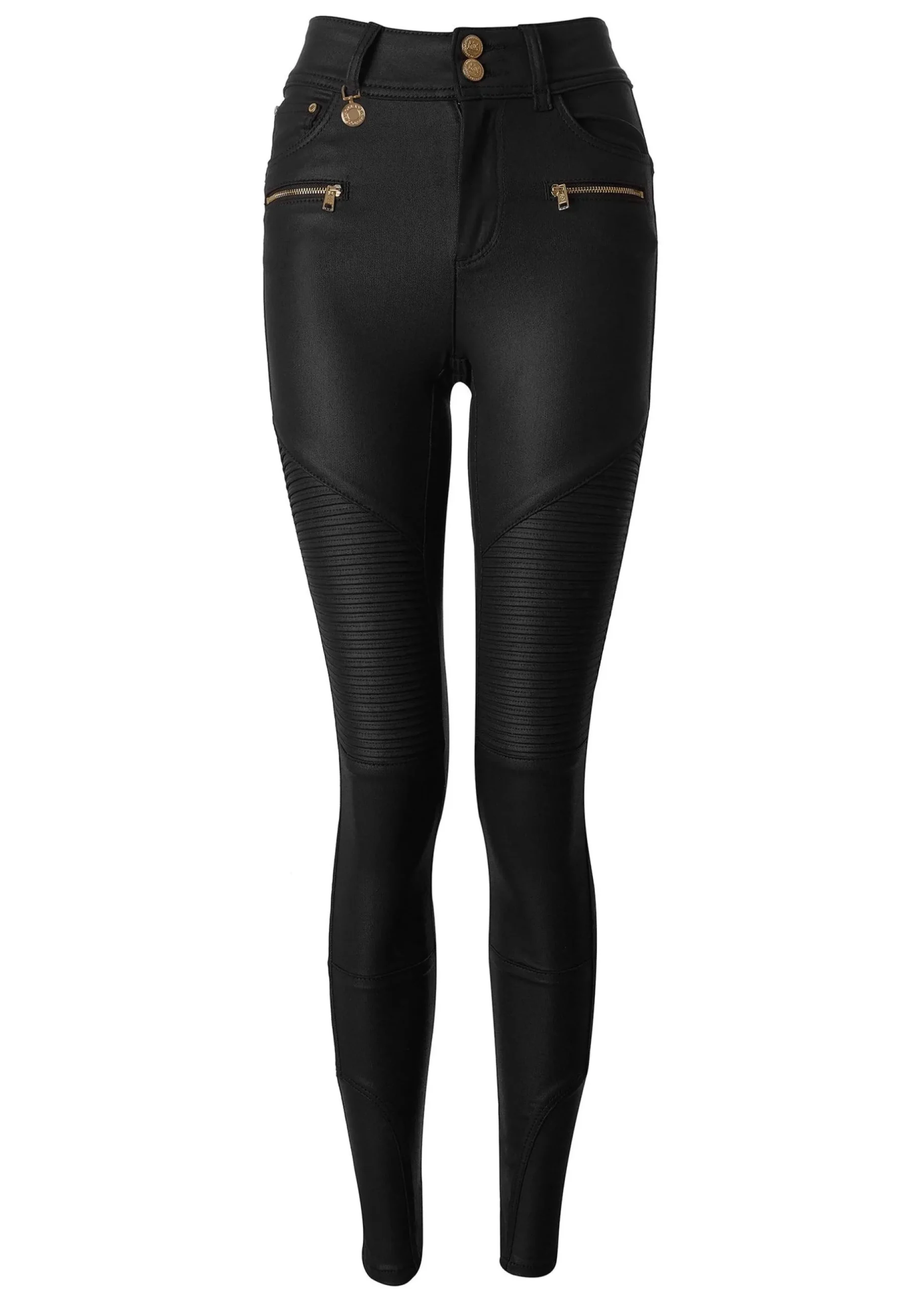 Coated Biker Jean
