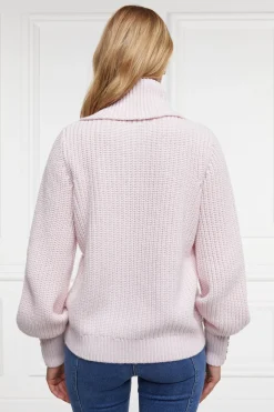 Corded Roll Neck Knit