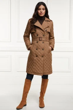 Grayson Quilted Trench Coat