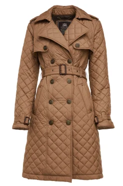 Grayson Quilted Trench Coat
