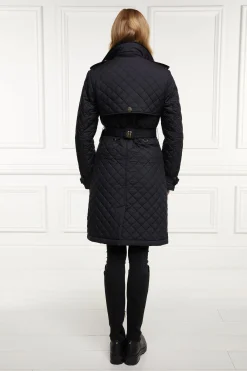 Grayson Quilted Trench Coat
