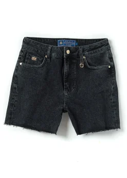 High Rise Denim Short