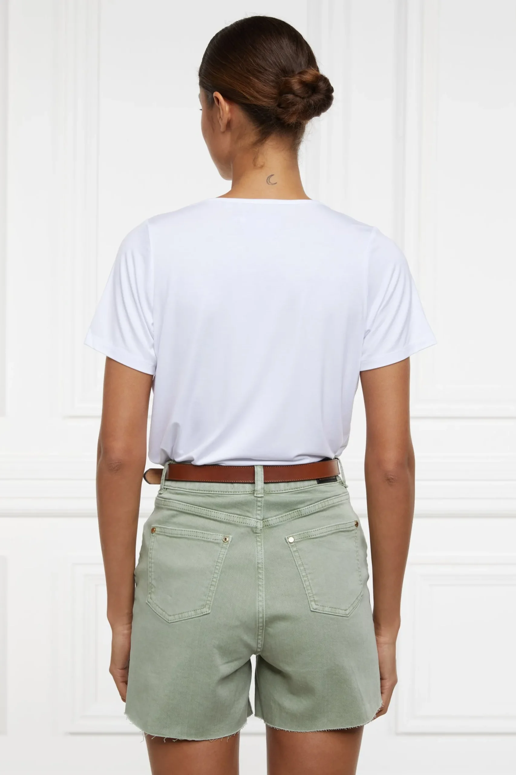 High Rise Denim Short