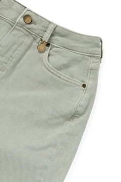 High Rise Denim Short