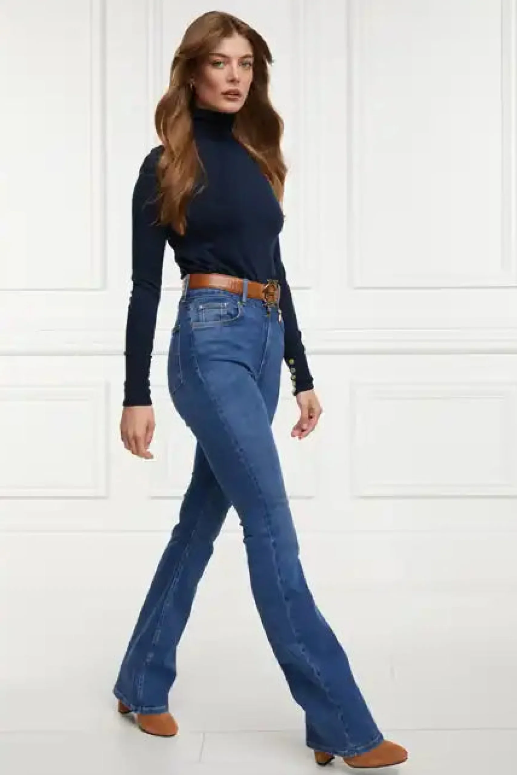High Rise Flared Jean
