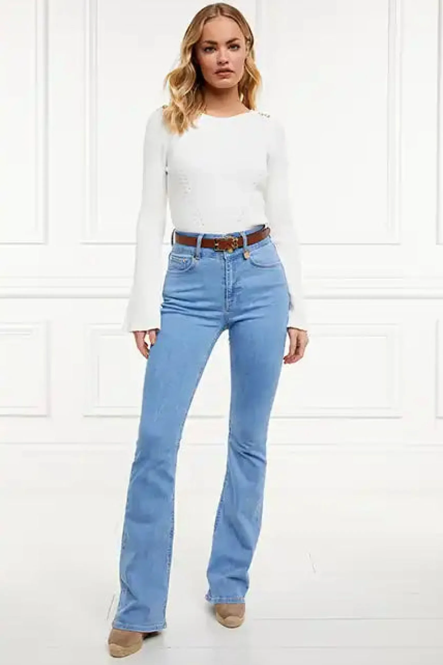 High Rise Flared Jean