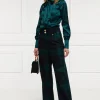 High Waisted Straight Trouser