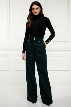 High Waisted Straight Trouser