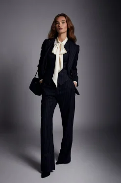 High Waisted Straight Trouser
