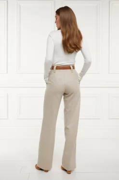 High Waisted Straight Trouser