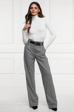 High Waisted Straight Trouser