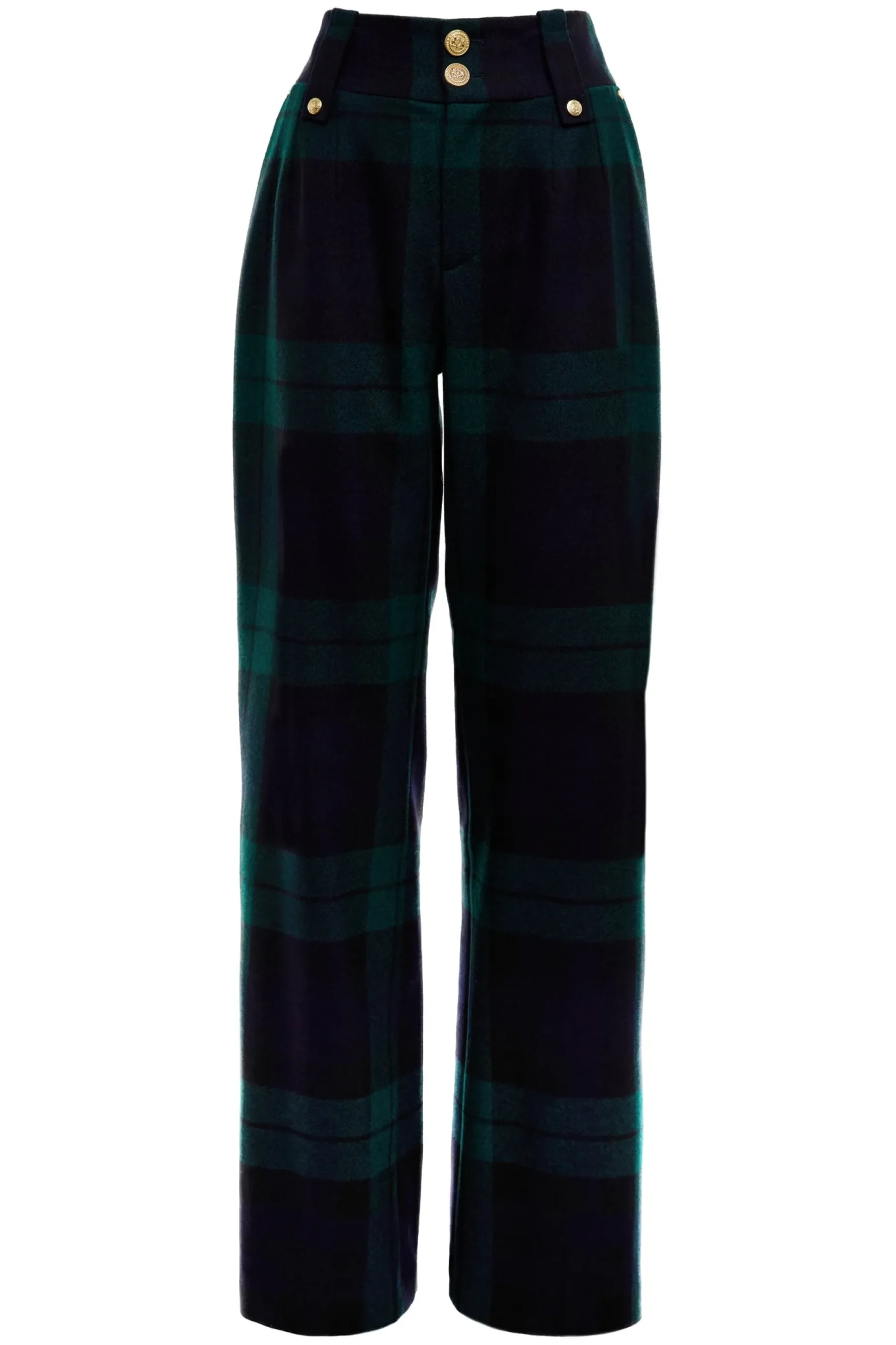 High Waisted Straight Trouser