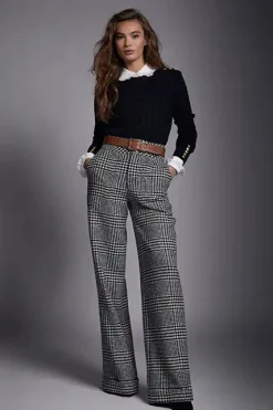 High Waisted Straight Trouser