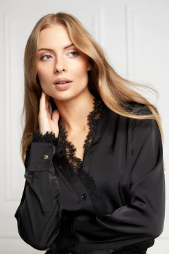 Lace V-Neck Blouse