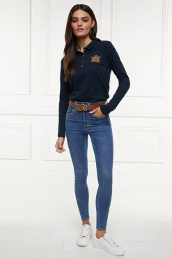 Long Sleeve Crest Polo