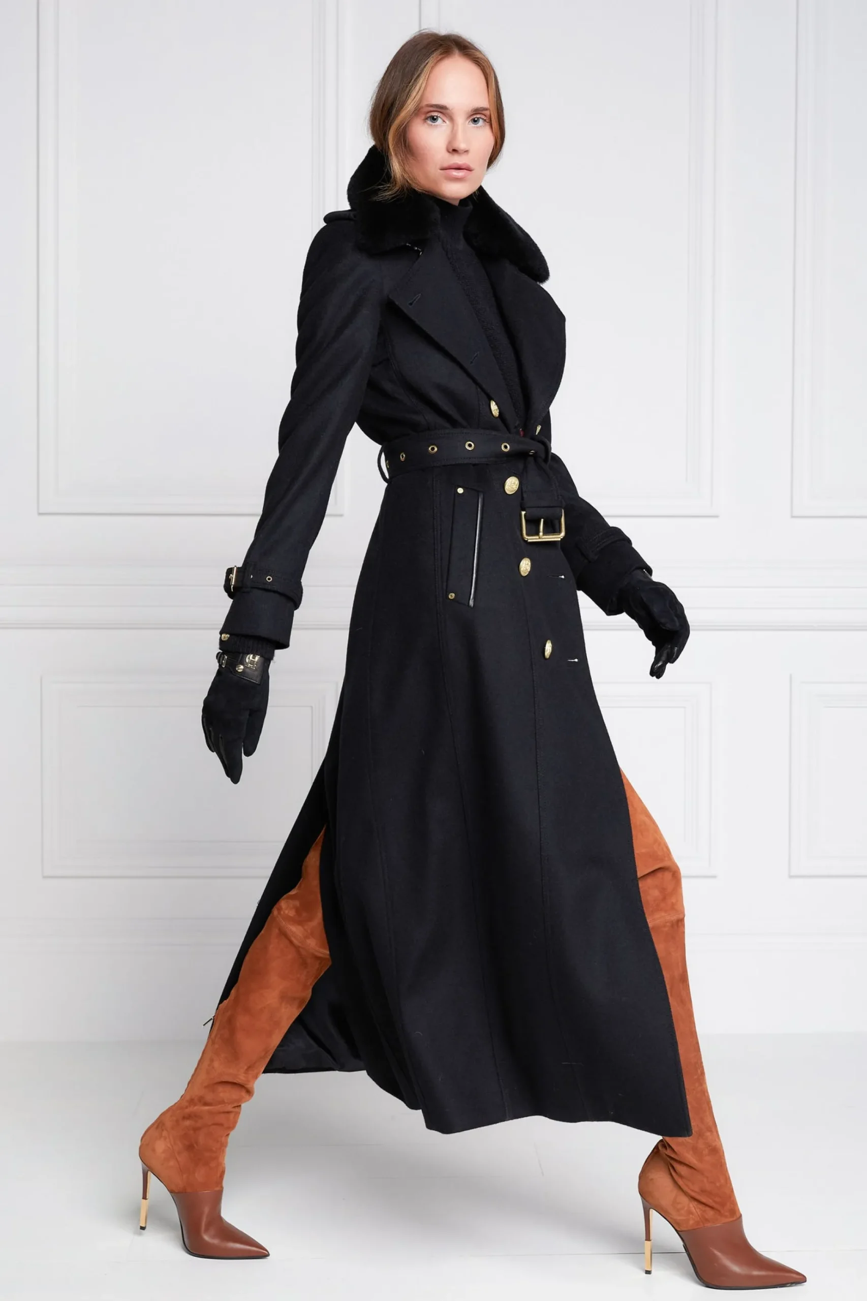 Marlborough Shearling Trench Coat