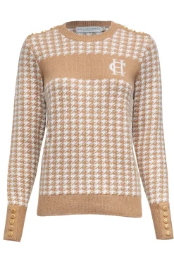 Panel Crew Neck Knit