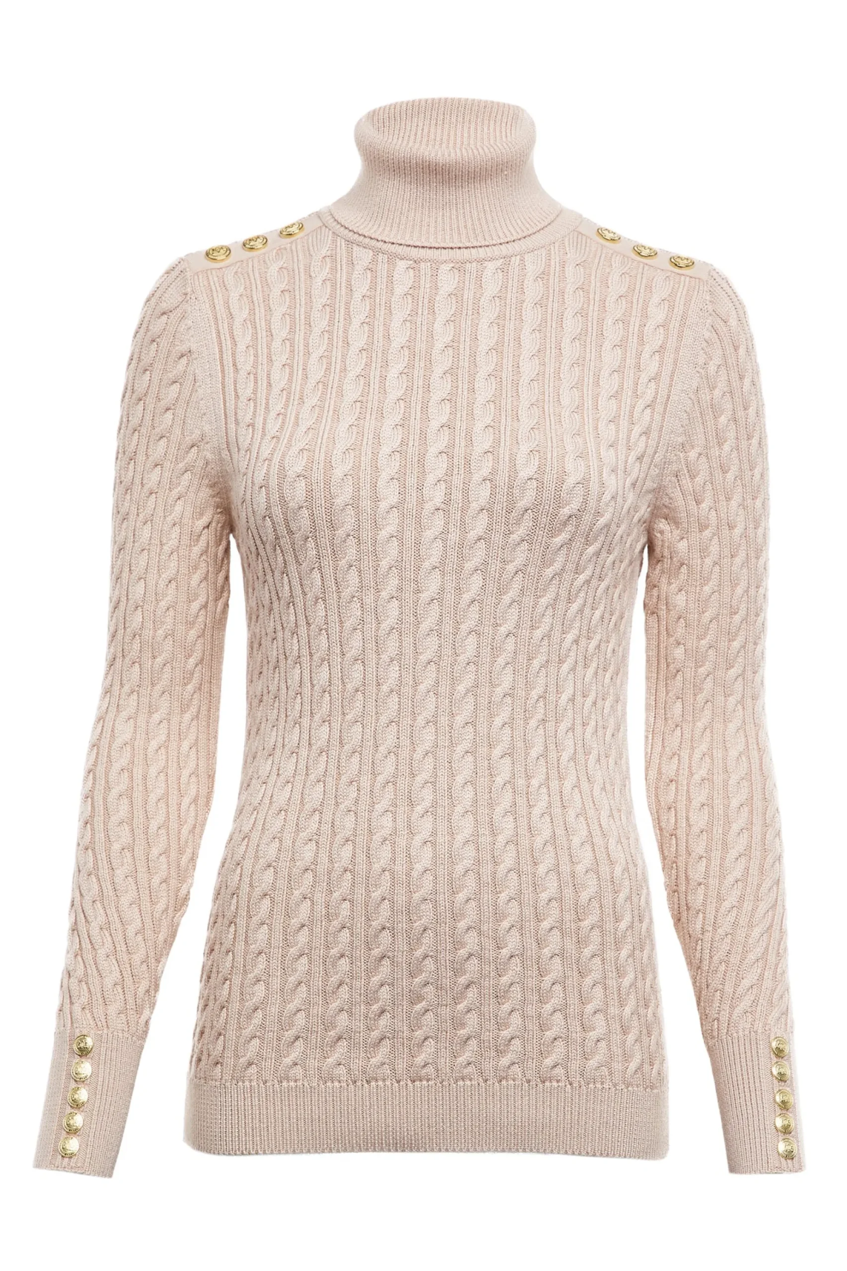 Seattle Roll Neck Cable Knit