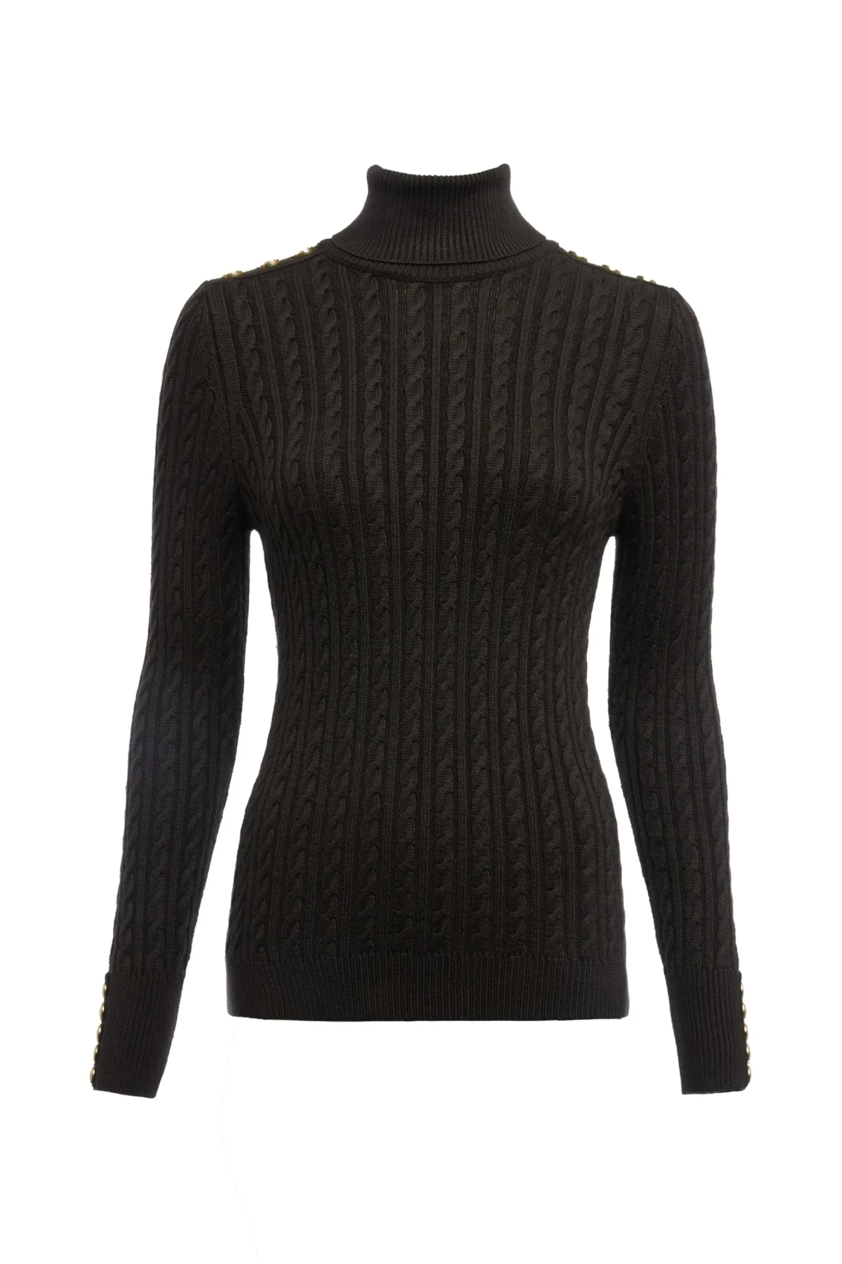 Seattle Roll Neck Cable Knit