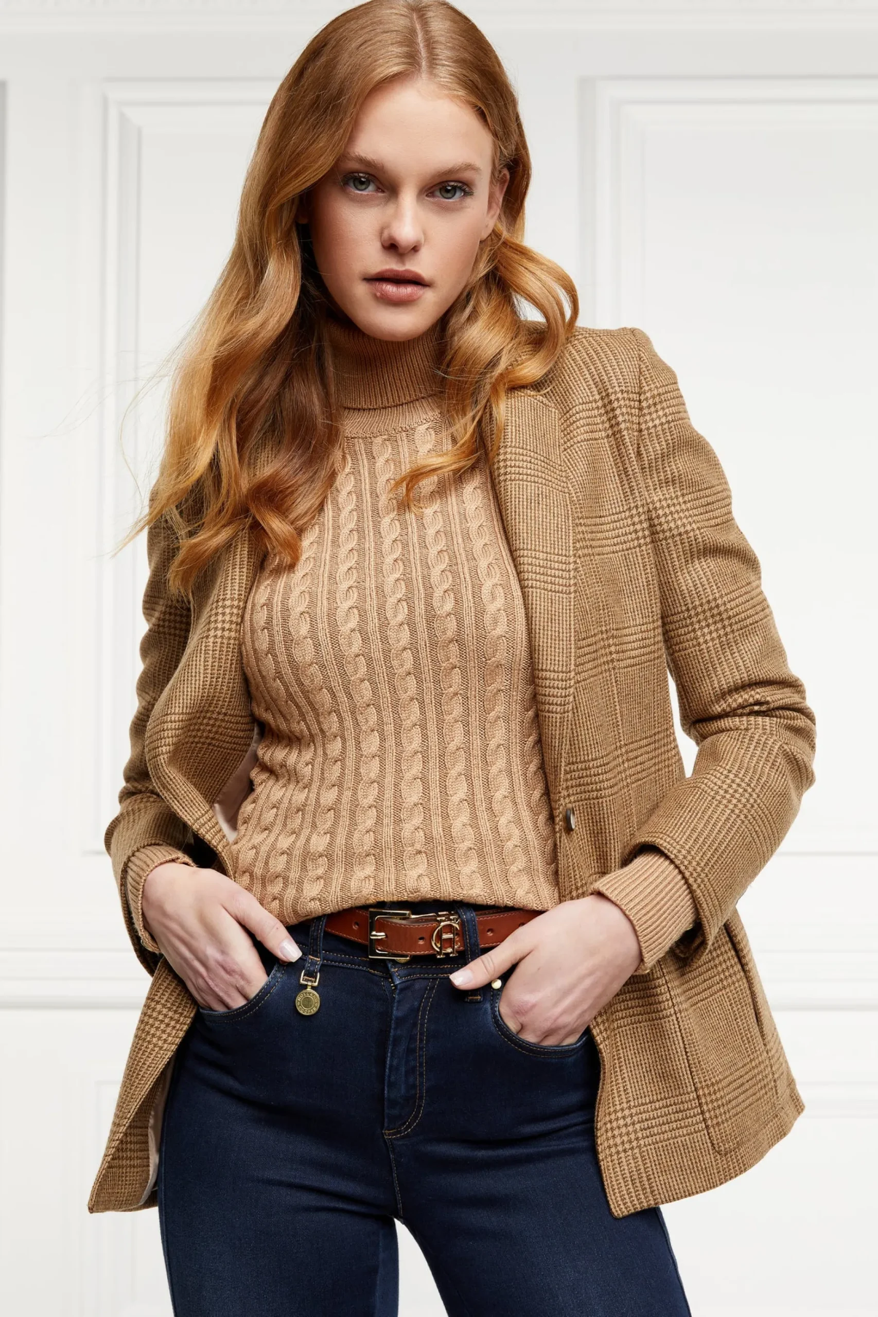 Seattle Roll Neck Cable Knit