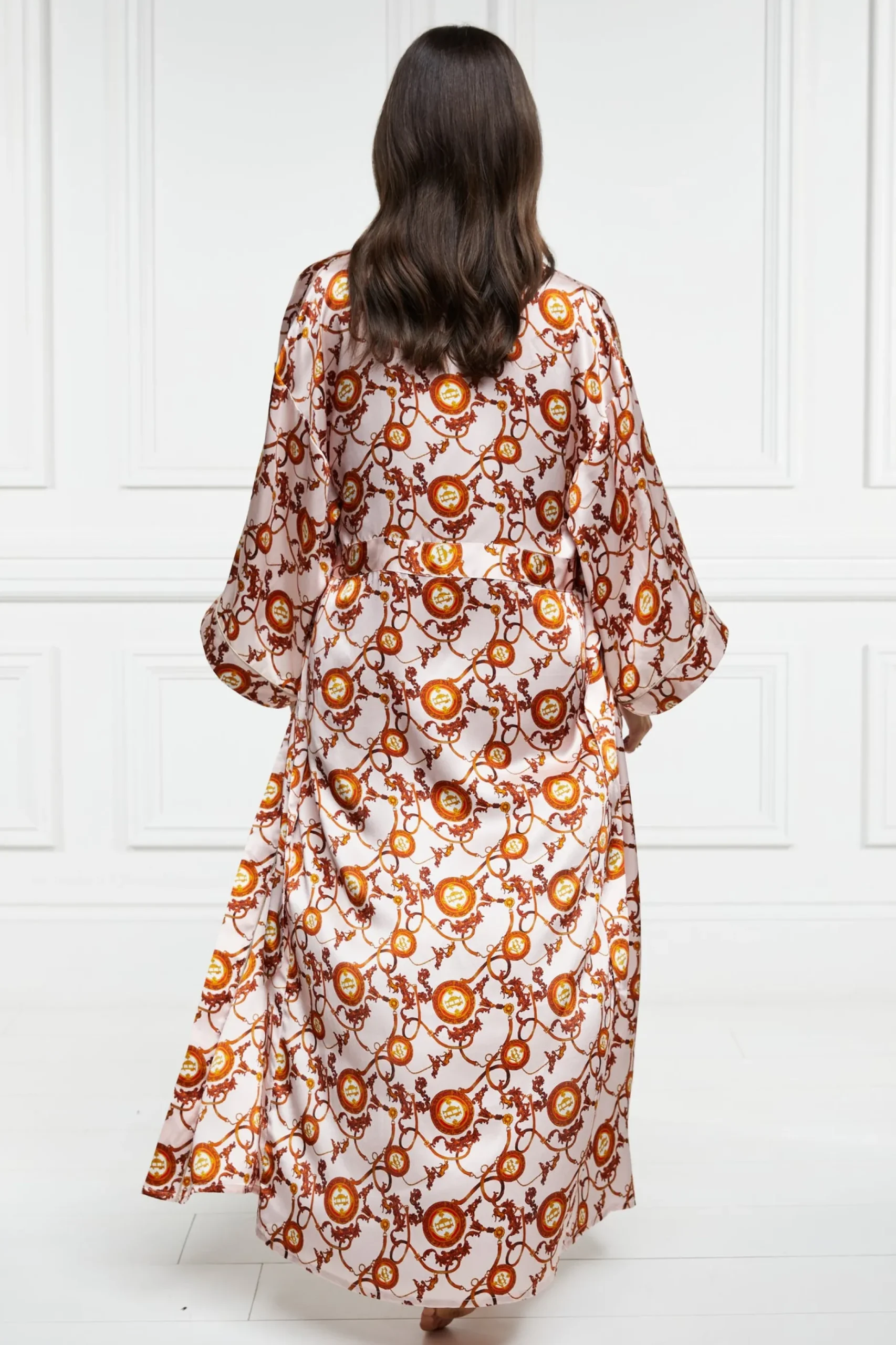 Silk Full Length Dressing Gown