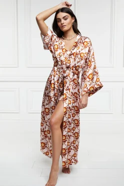 Silk Full Length Dressing Gown