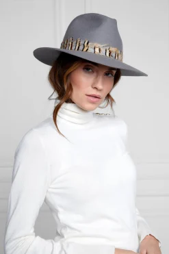 Trilby Hat Double Feather Band