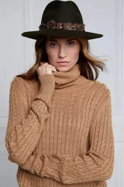 Trilby Hat Double Feather Band