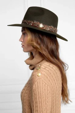 Trilby Hat Double Feather Band