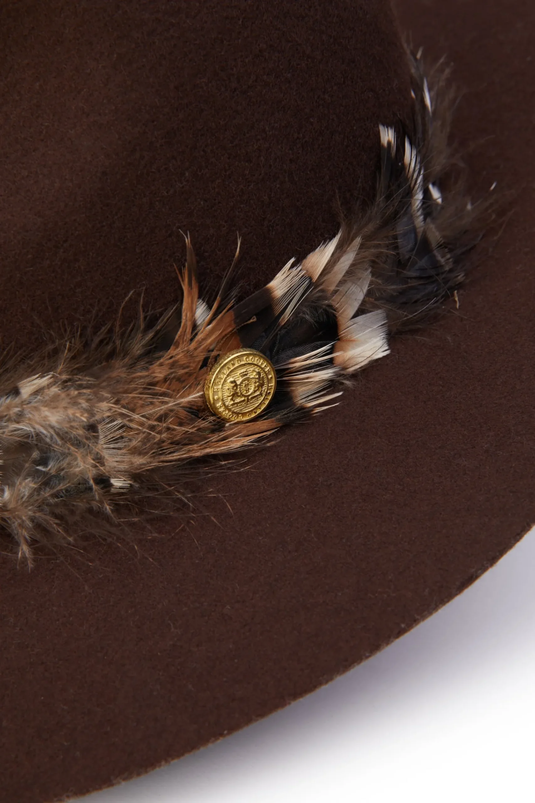Trilby Hat Iridescent Feather Band